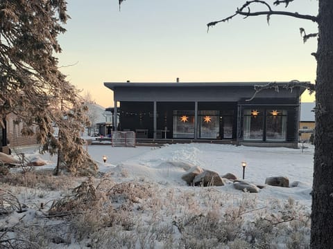 Arctic Giantlog Villa with a private ice field Villa in Rovaniemi