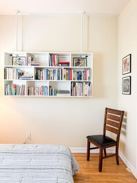 Bed, Library, Bedroom