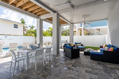 Pool Oasis: Spacious Home, Balconies, Pet-Friendly House in Estero Island