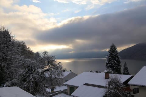 Natural landscape, Winter, Lake view, Mountain view