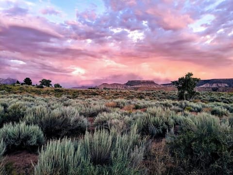 Natural landscape, Mountain view, Sunset