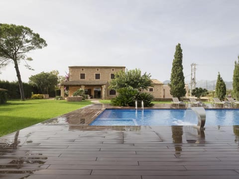 Property building, Living room, Swimming pool