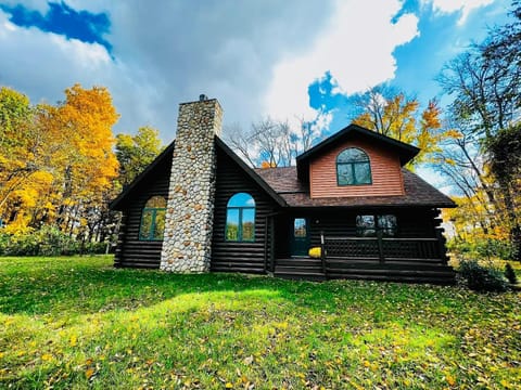 Property building, Autumn, fireplace