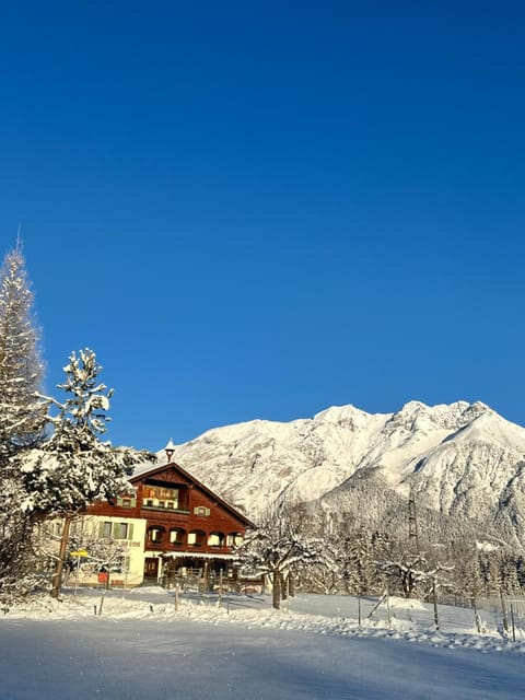 Property building, Day, Natural landscape, Winter, Mountain view