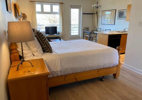 Bed, TV and multimedia, Kitchen or kitchenette, Photo of the whole room, Dining area