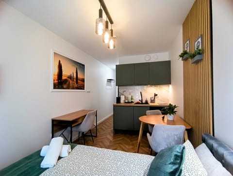 Bed, Kitchen or kitchenette, Photo of the whole room, Dining area, stove