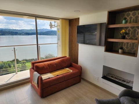 Increíble apartamento con vista panorámica al lago Sochagota Apartment in Paipa