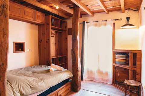 Bed, Photo of the whole room, Bedroom, towels, wardrobe