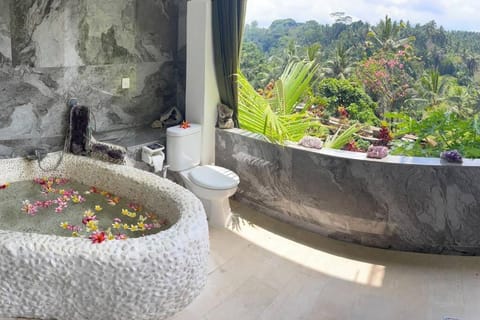 Tranquil 9 BR Villa Heaven View Ubud Sayan Villa in Abiansemal