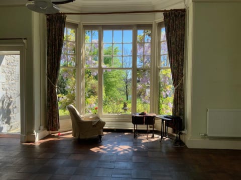 Living room, Seating area, Garden view