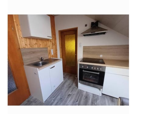 Kitchen or kitchenette, oven, stove