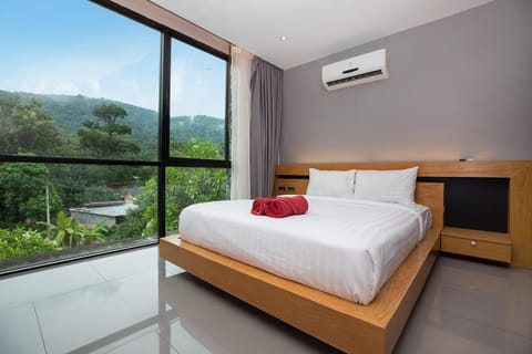 Bed, Natural landscape, Bedroom