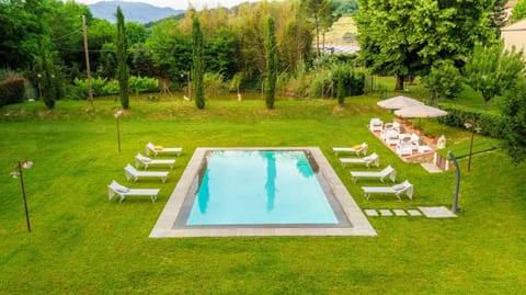 Spring, Garden, Pool view