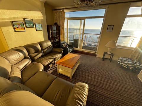 Living room, Seating area, Sea view