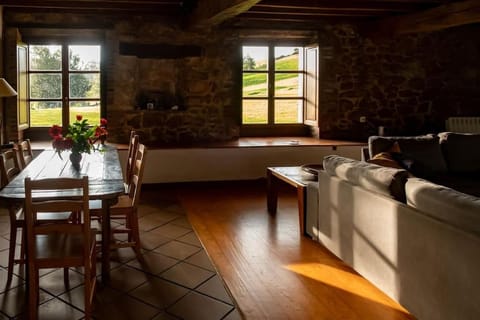 Photo of the whole room, Seating area, Dining area