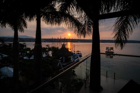 Natural landscape, Lake view, Sunset