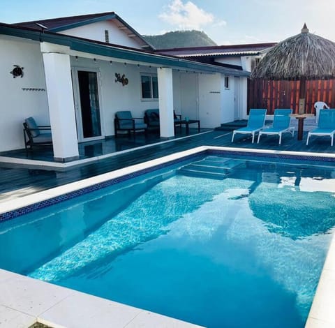 Pool view, Swimming pool, sunbed