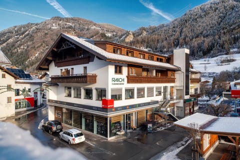 Property building, Winter, Mountain view, Street view