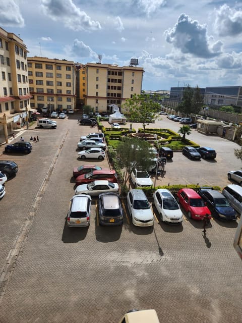 Property building, Bird's eye view, Parking