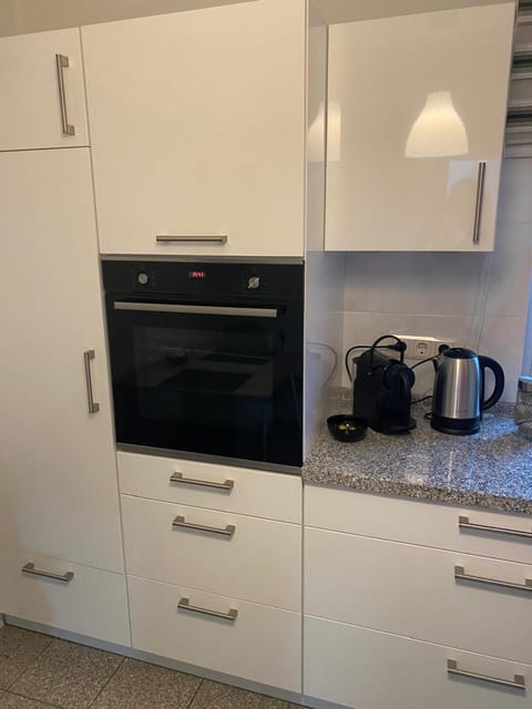 Kitchen or kitchenette, oven