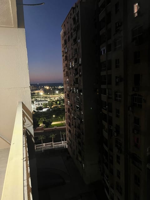 Property building, Night, View (from property/room), Balcony/Terrace, City view