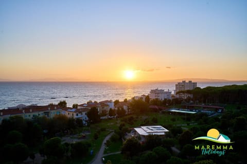 Natural landscape, Beach, Sea view, Sunset