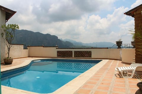 Natural landscape, Mountain view, Swimming pool