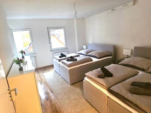 Moderne Ferienwohnung mit Kochinsel in Sinsheim Zentral ruhig und Netflix - Erstbezug WeHome Komfort Apartment in Sinsheim