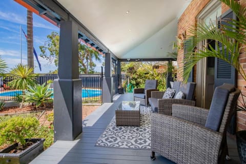 Patio, Pool view