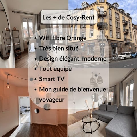 Cosy Rent appartement 4p TV Apartamento in Strasbourg