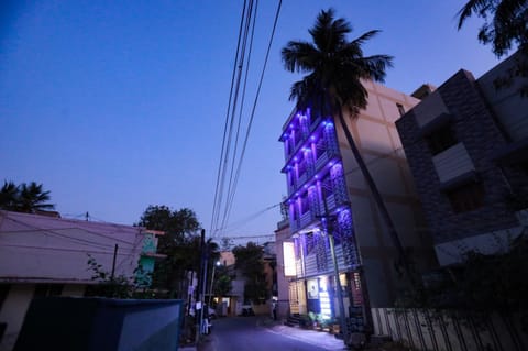 Property building, Night, Street view