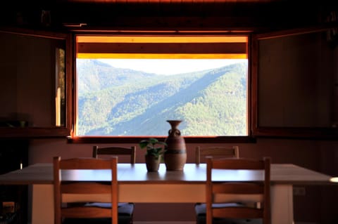 Natural landscape, Dining area, Mountain view