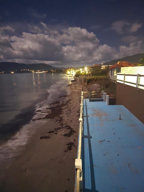 Night, Natural landscape, Beach, Sea view