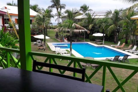 #8 Ocean view Beach Front Bungalow 2nd Row House in Playa Hermosa