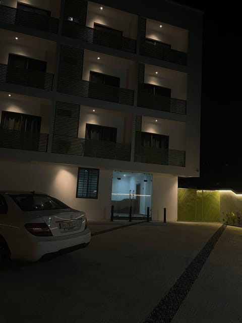 Property building, Night, Location, Parking