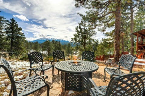 Log Lodge Mountain View Hot tub Dog Friendly House in Woodland Park