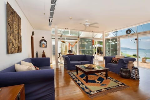 Living room, Seating area, Sea view