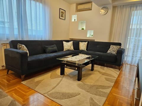 Living room, Seating area, air conditioner