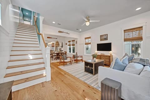 The Birdhouse in Luxury Watercolor Brand New 6 Seat Golf Cart House in Seagrove Beach