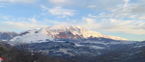 Natural landscape, Winter, Mountain view