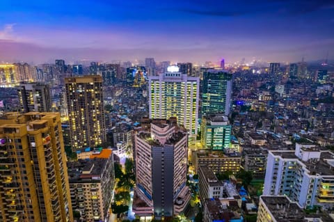 Night, Bird's eye view, City view