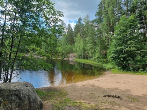 Huvila saunalla ja paljulla Korpilammen rannalla Apartment in Uusimaa