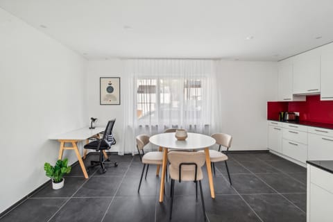 Kitchen or kitchenette, Seating area, Dining area, furniture