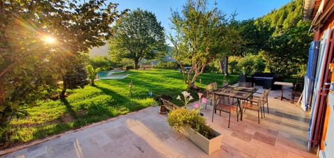 Patio, Natural landscape, Garden, Garden view