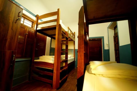 Photo of the whole room, bunk bed, wardrobe