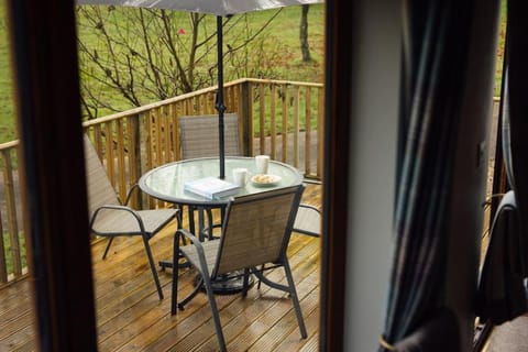 Tranquil Lakeview Lodge near Narberths Charm Chalé in Narberth