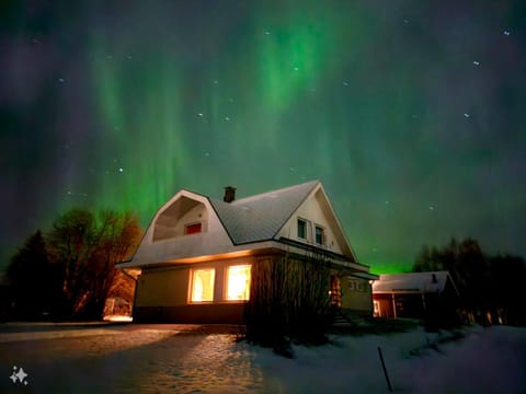 Property building, Night, Natural landscape, Winter