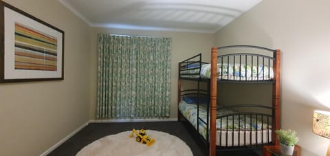 Photo of the whole room, bunk bed