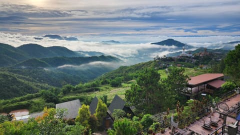 Nearby landmark, Bird's eye view, Mountain view