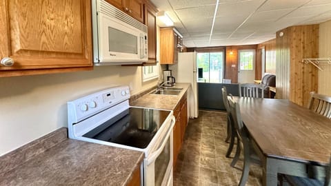 Kitchen or kitchenette, Dining area, oven, stove